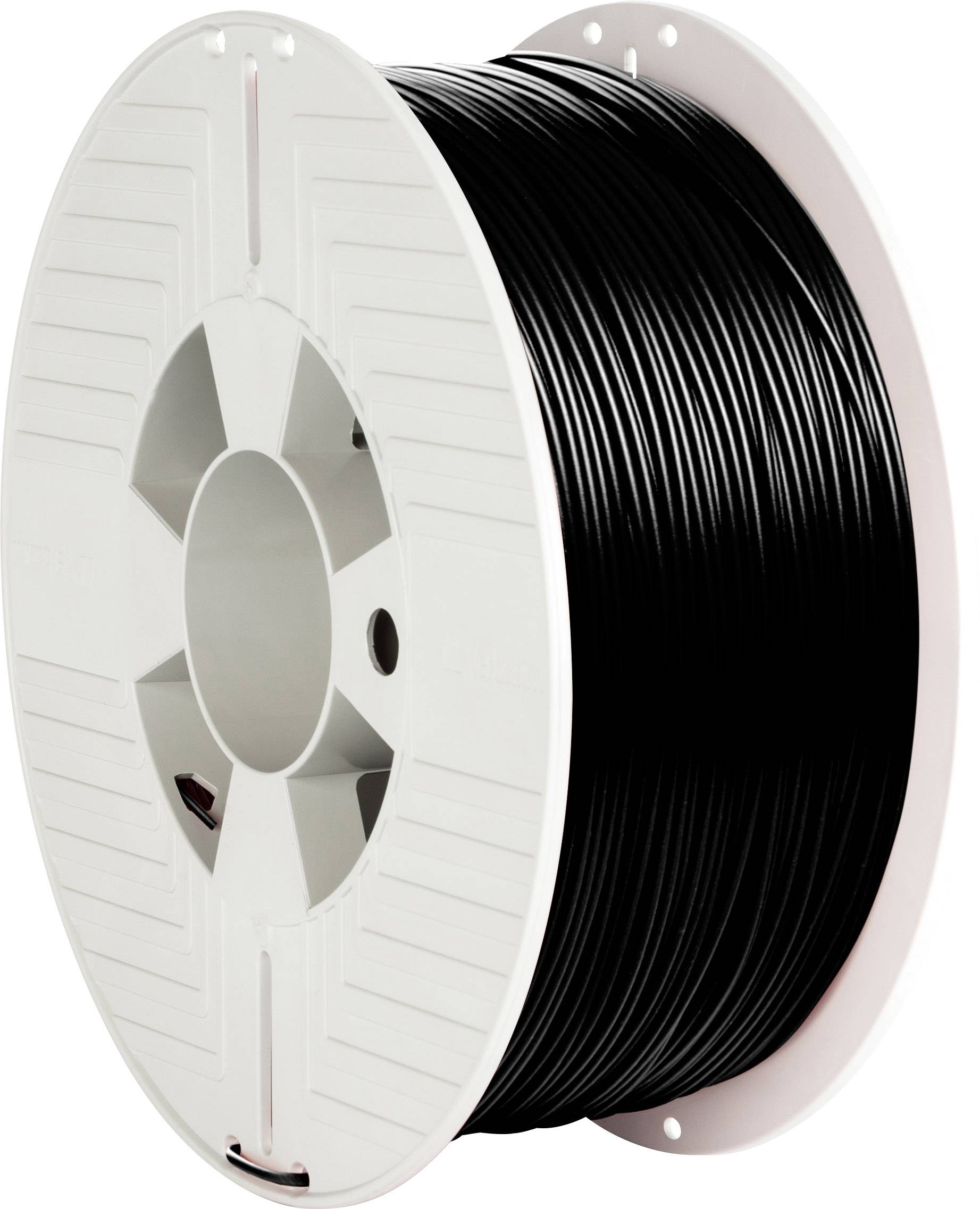 Filament do drukarek 3D ABS Verbatim 55026, Średnica filamentu: 1.75 mm, 1000 g, czarny - obrazek 1
