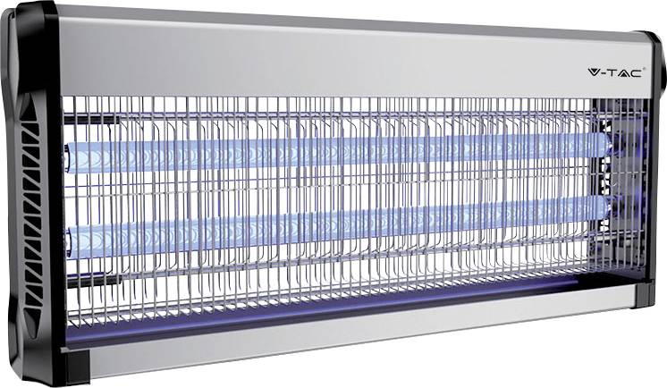 V-TAC VT-3240 11182 Lampa na owady światło UV 40 W (Ø x W) 655 mm x 93.5 mm aluminiowy, czarny 1 szt. - obrazek 1