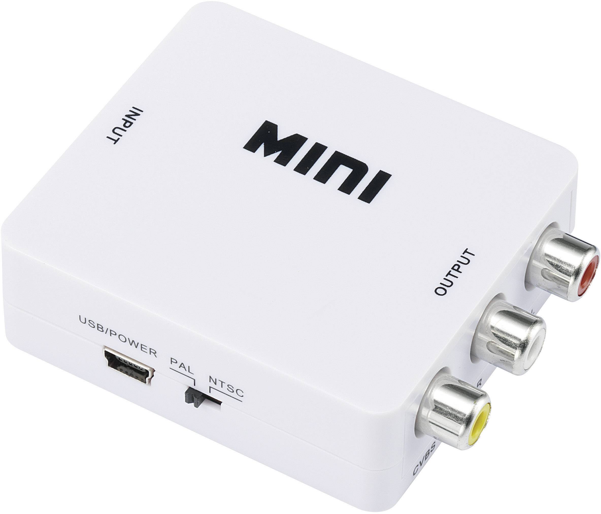 konwerter SpeaKa Professional SP-HDMI2AV [HDMI - RCA/Cinch kompozytowy] 1920 x 1080 Pixel - obrazek 1