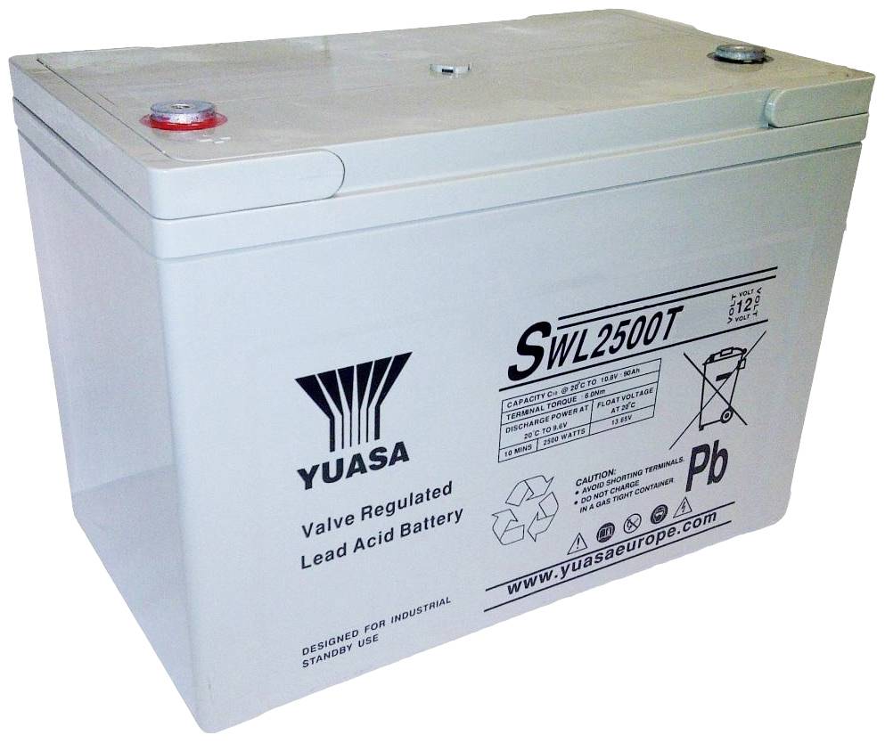 Akumulator ołowiowy Yuasa SWL2500T, AGM, 12 V, 93.6 Ah - obrazek 1