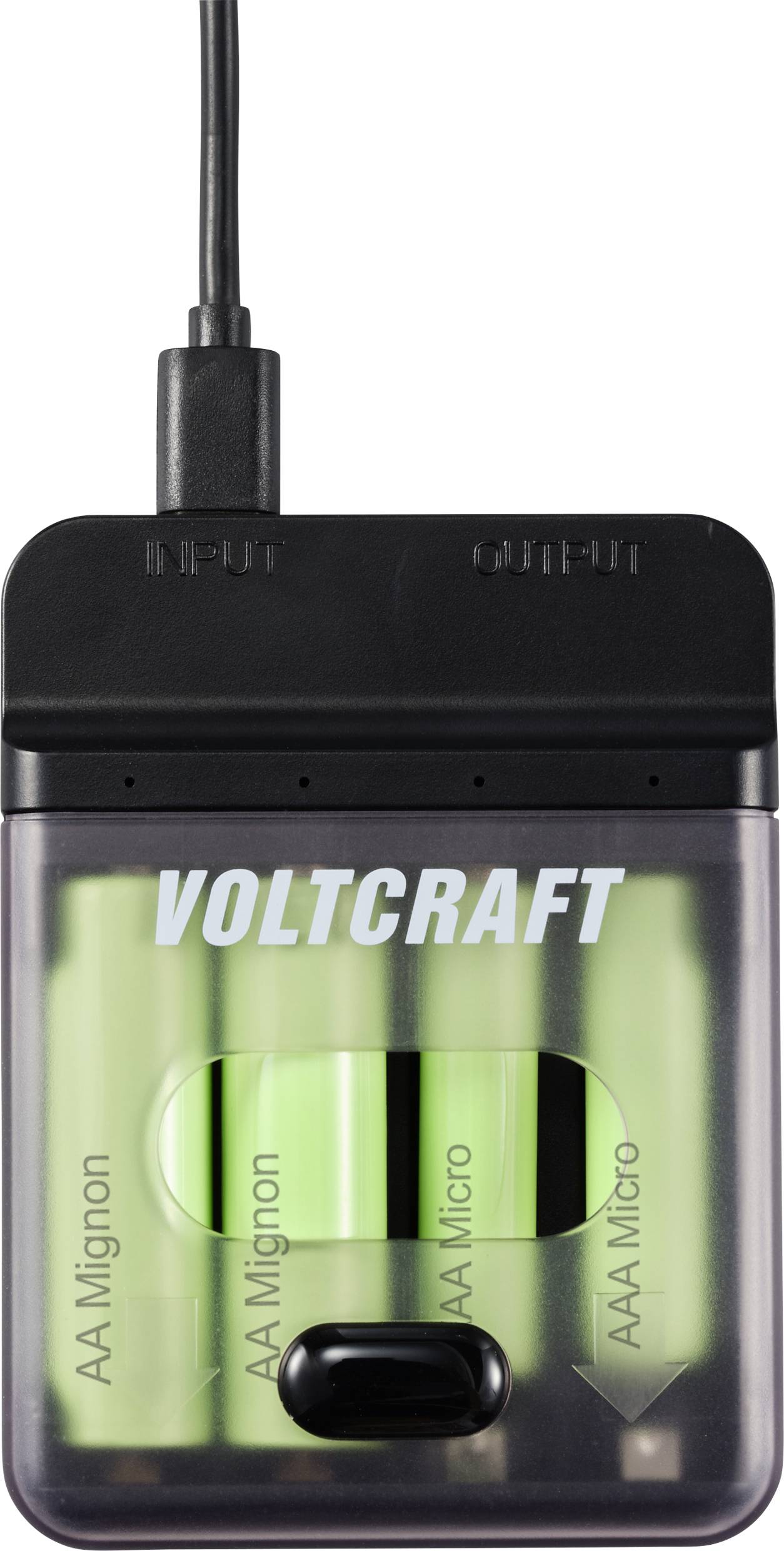 Ładowarka i power bank VOLTCRAFT VC-BC4-PB1 2w1 - obrazek 1