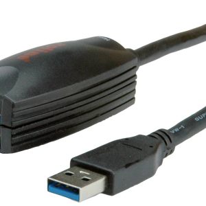 Roline Kabel USB USB 3.2 Gen1 Złącze męskie USB-A, Złącze żeńskie USB-A 5.00 m czarny konstrukcja aktywna z wzmocnieniem Roline Kabel USB USB 3.2 Gen1 Złącze męskie USB-A, Złącze żeńskie USB-A 5.00 m czarny konstrukcja aktywna z wzmocnieniem