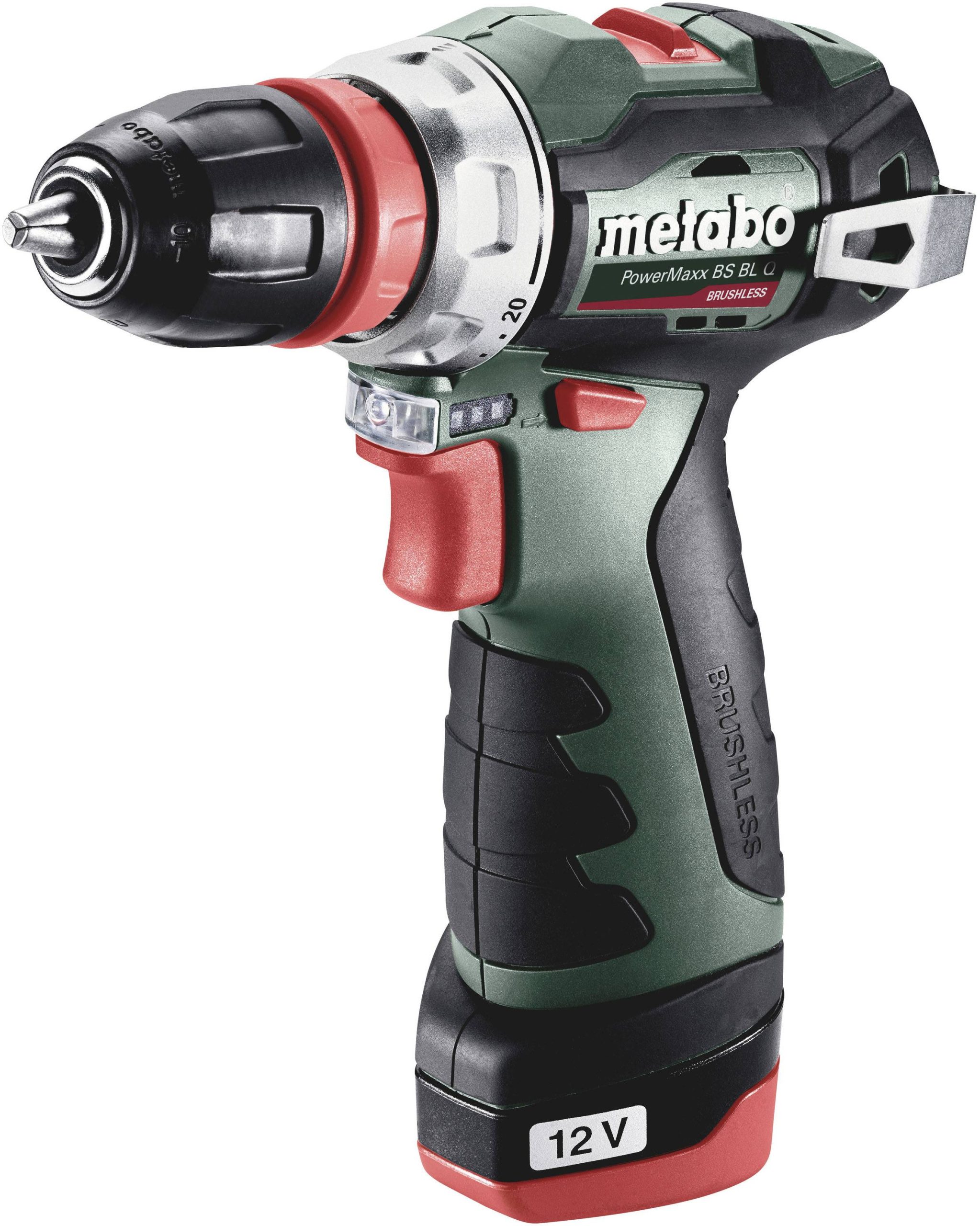 Wiertarko-wkrętarka akumulatorowa Metabo PowerMaxx BS BL Q 601749500 12 V 2 Ah zaw. 2 akumulatory - obrazek 1