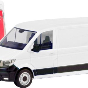 Herpa 013857 H0 Model ciężarówki MAN Skrzynia TGE dach płaski, biały Herpa 013857 H0 Model ciężarówki MAN Skrzynia TGE dach płaski, biały