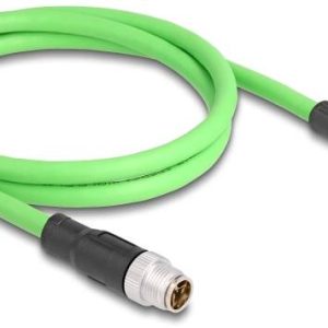 kabel LAN Delock 80441, 1 szt., RJ45, M12, Kabel, SF/UTP, 1.00 m, zielony kabel LAN Delock 80441, 1 szt., RJ45, M12, Kabel, SF/UTP, 1.00 m, zielony