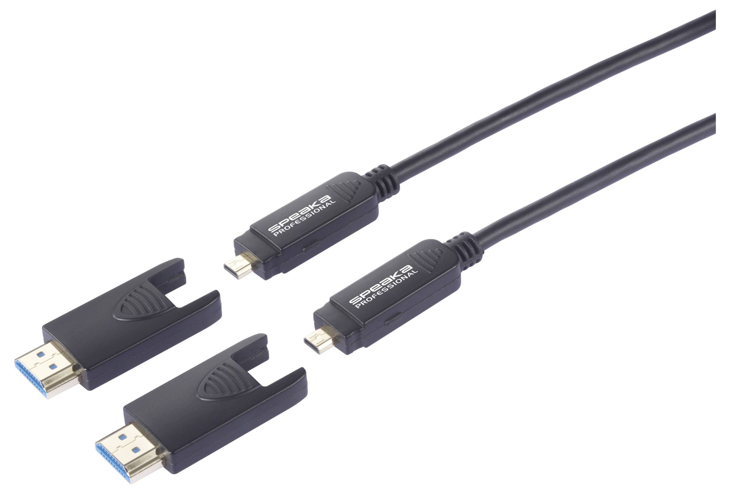 Kabel HDMI HDMI 2.1 SpeaKa Professional Micro HDMI D to HDMI-A Hybrid AOC with Detachable Connector SP-13597808, HDMI-a - obrazek 1