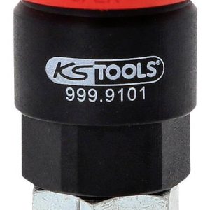 3w1 uniwersalne złącze bezpieczeństwa do sprężonego powietrza, 9 mm z końcówką do węża KS Tools 999.9101