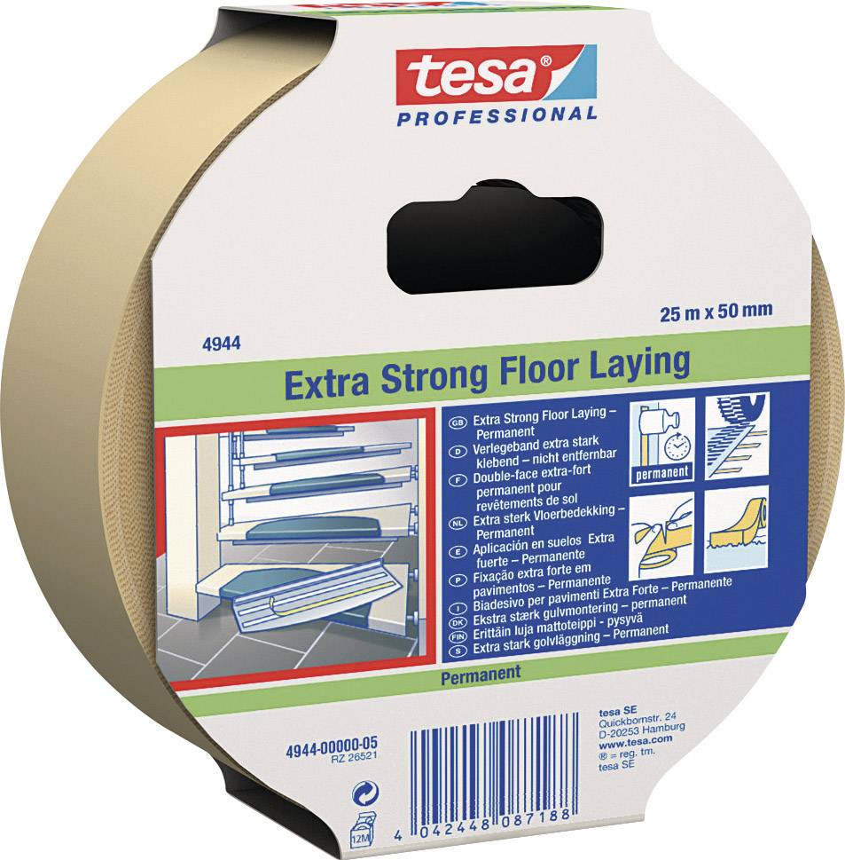 Taśma dwustronna tesa tesafix® 4944 04944-00002-11 EXTRA STRONG (D x S) 10 m x 50 mm 10 m 1 szt. - obrazek 1
