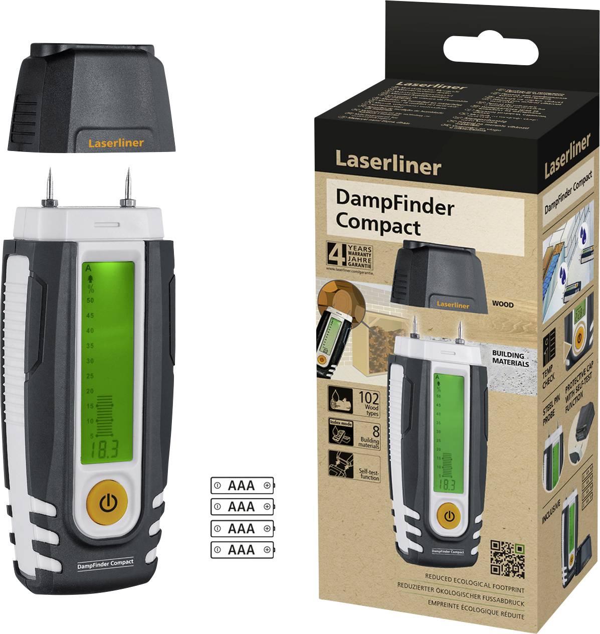 Higrometr do materiałów budowlanych Laserliner DampFinder Compact - obrazek 1