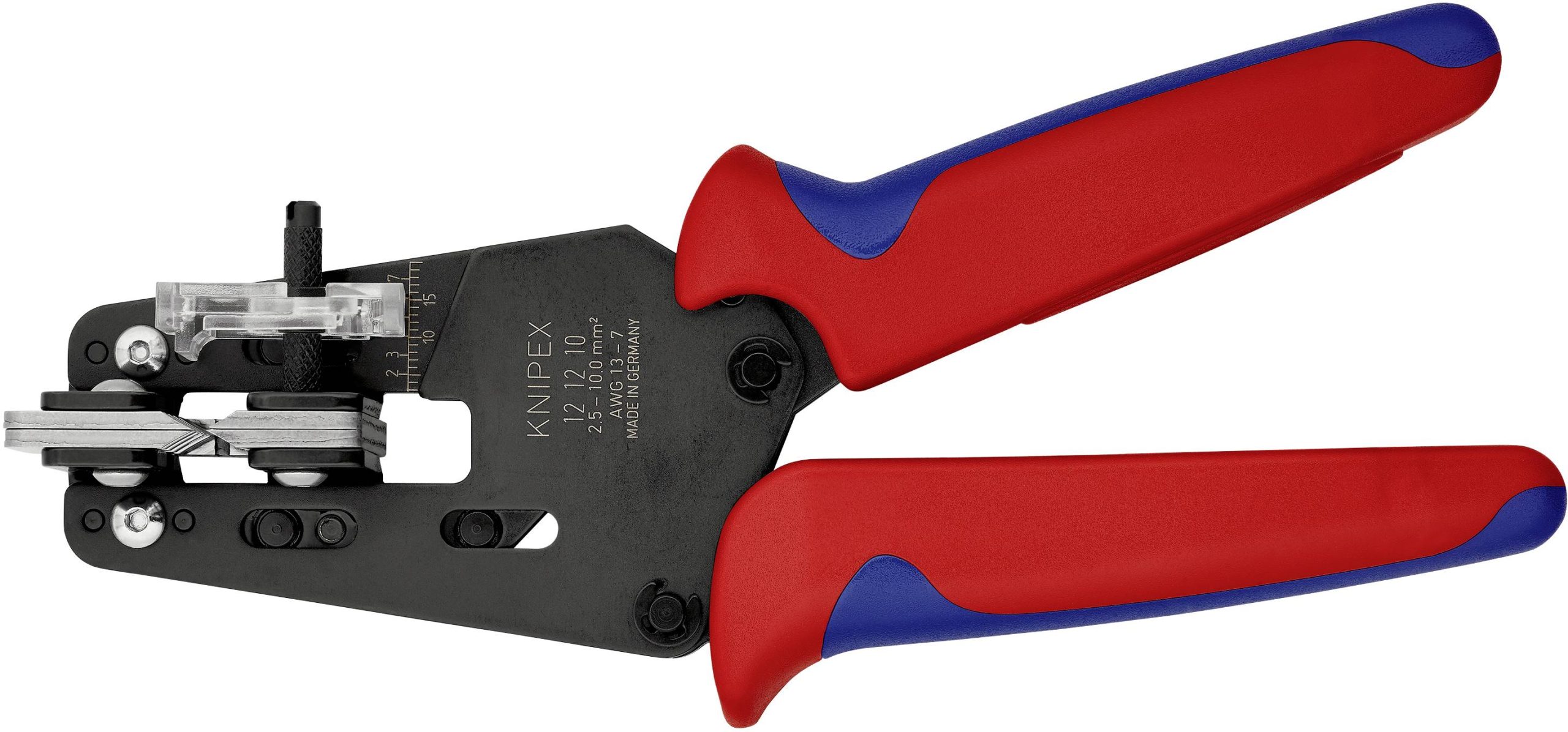 Ściągacz izolacji Knipex 12 12 10, 2.5 do 10 mm², AWG 7 do 13 - obrazek 1