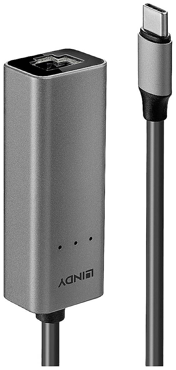 Adapter sieciowy LINDY Lindy – Netzwerkadapter – USB-C 3.1 – 10M/100M/1G/2,5 Gigabit Ethernet 2.5 GBit/s USB-C® (USB 3.1
