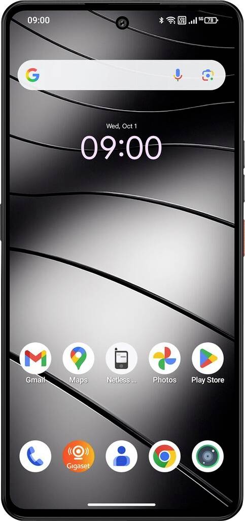 Gigaset GS6 PRO Smartfon Dual-SIM 256 GB 16.9 cm (6.67 cal) 64 MPx, 8 MPx, 2 MPx Android™ 15 czarny