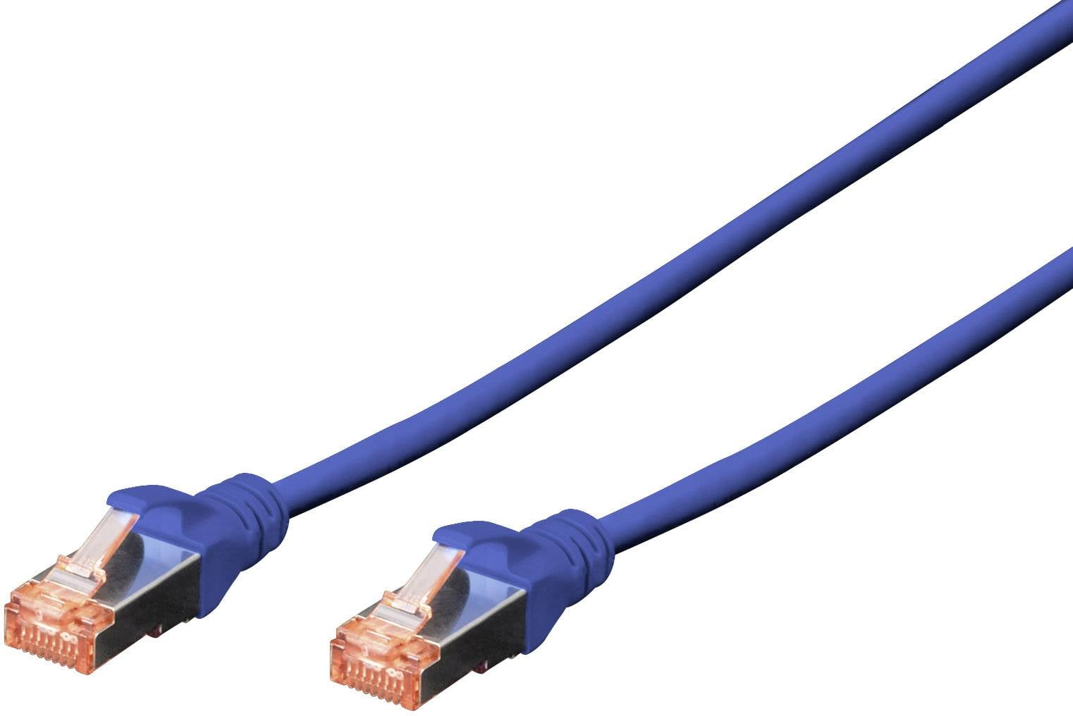 kabel LAN Digitus DK-1644-030/B, 1 szt., RJ45, CAT 6, S/FTP, 3.00 m, niebieski - obrazek 1