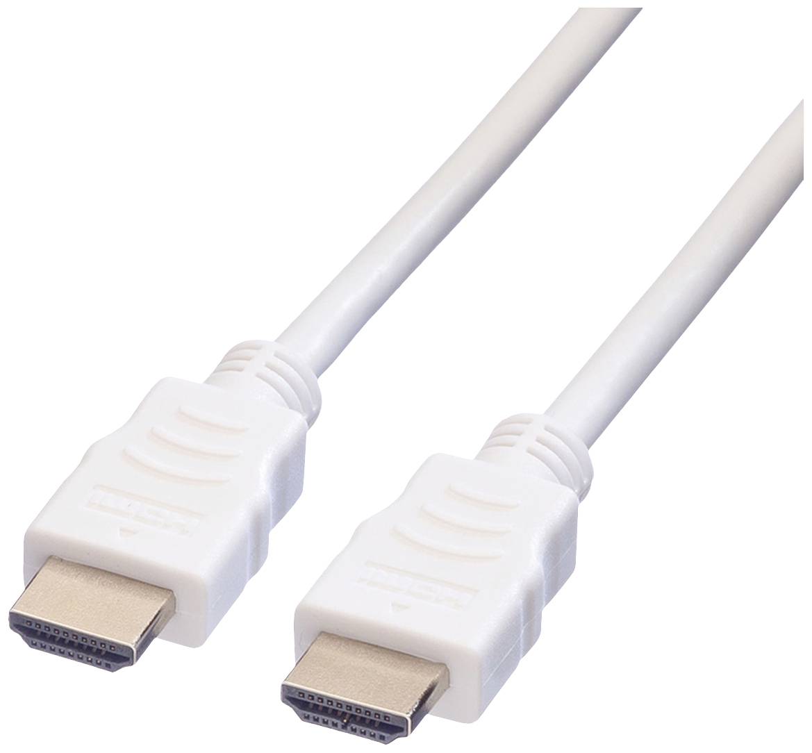 Value HDMI kabel Wtyczka HDMI-A, Wtyczka HDMI-A 10.00 m biały 11.99.5710 standard HDMI Kabel HDMI - obrazek 1