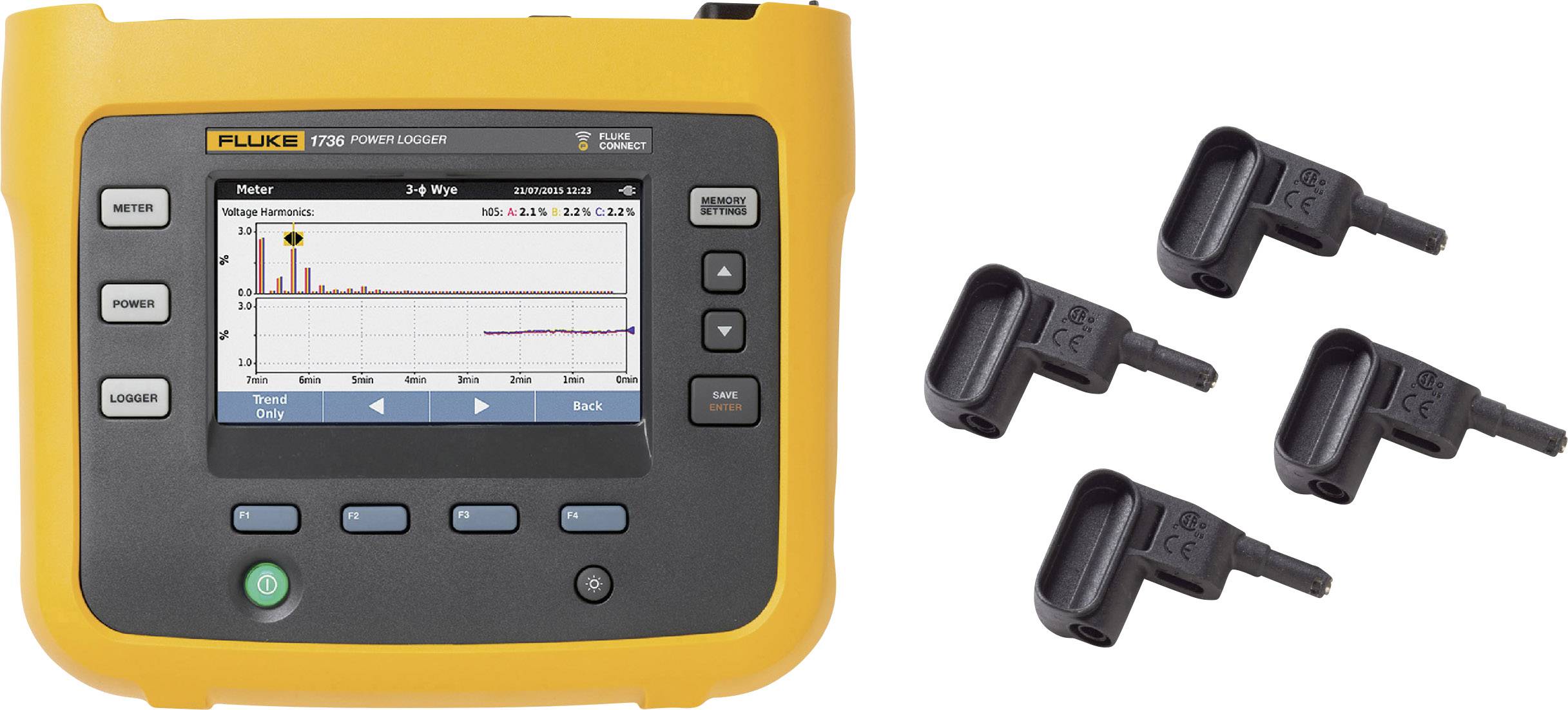 Analizator sieci Fluke 1736/EUS-GOLD 4891678 z funkcją rejestratora - obrazek 1