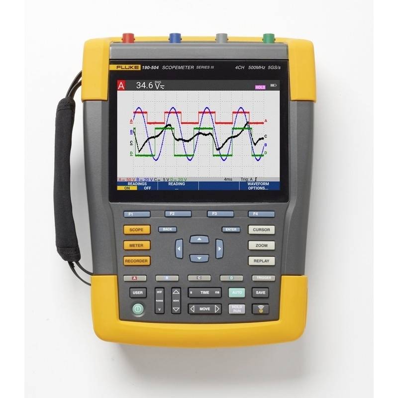 Oscyloskop ręczny Fluke FLUKE-190-504/FPC EU 500 MHz 5 GSa/s - obrazek 1