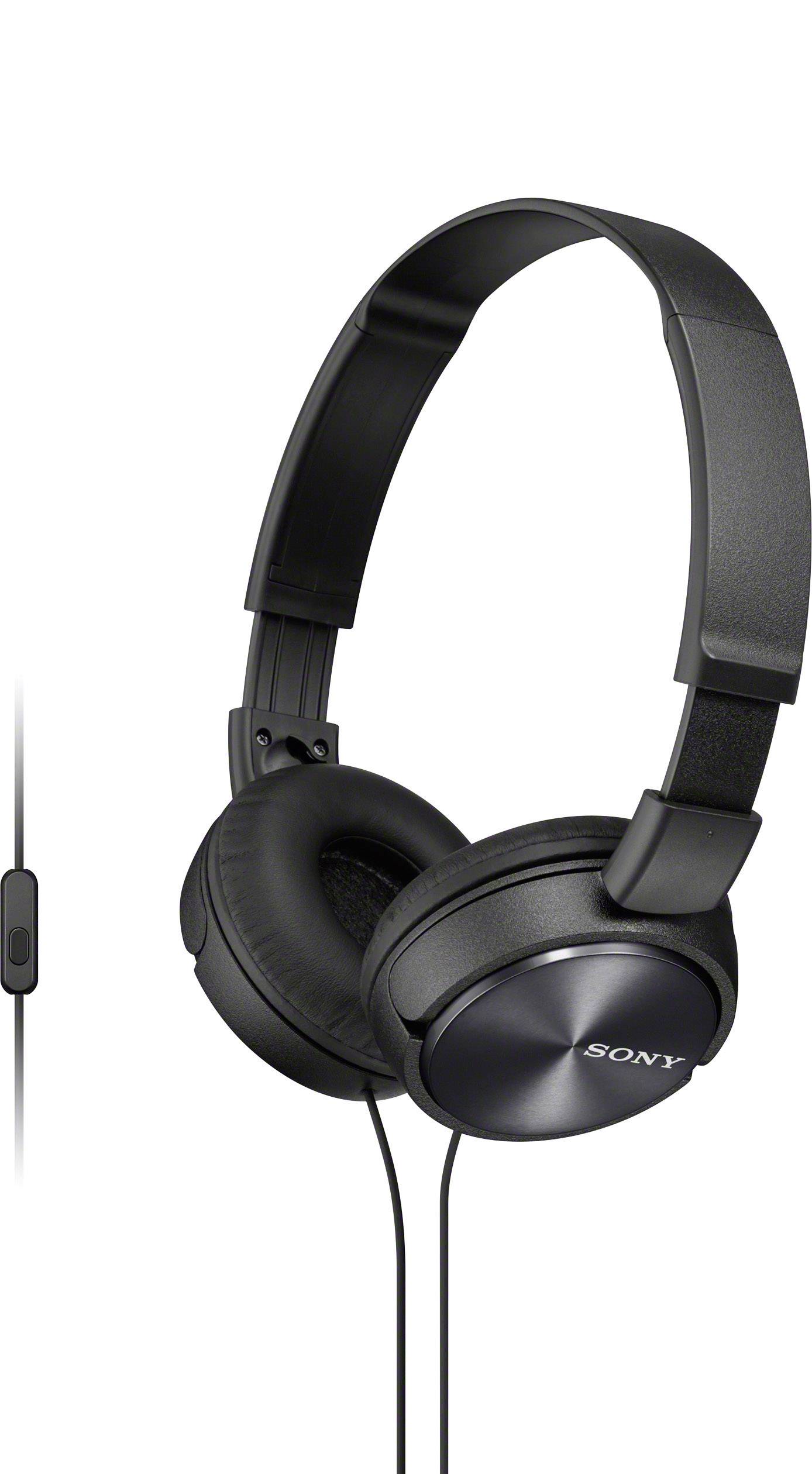 Sony MDR-ZX310AP Słuchawki nauszne przewód czarny zestaw słuchawkowy, składane Telefon komórkowy - obrazek 1
