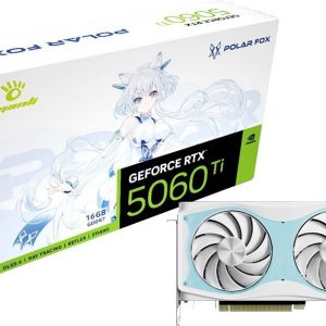 Manli Karta graficzna Nvidia GeForce RTX 5060 Ti Polar Fox OC 16 GB GDDR7 RAM PCIe x8 HDMI, DisplayPort Podkręcona, Tryb Manli Karta graficzna Nvidia GeForce RTX 5060 Ti Polar Fox OC 16 GB GDDR7 RAM PCIe x8 HDMI, DisplayPort Podkręcona, Tryb