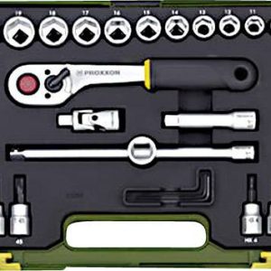 Klucze nasadowe z grzechotką Proxxon Industrial 23282, 3/8″ (10 mm), stal chromowo-wanadowa, 47 szt. Klucze nasadowe z grzechotką Proxxon Industrial 23282, 3/8″ (10 mm), stal chromowo-wanadowa, 47 szt.