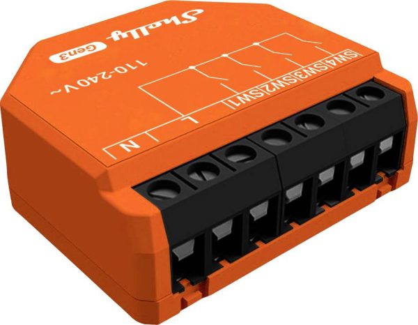 Shelly Shelly i4 Gen3 Moduł scenariuszy Bluetooth, Wi-Fi