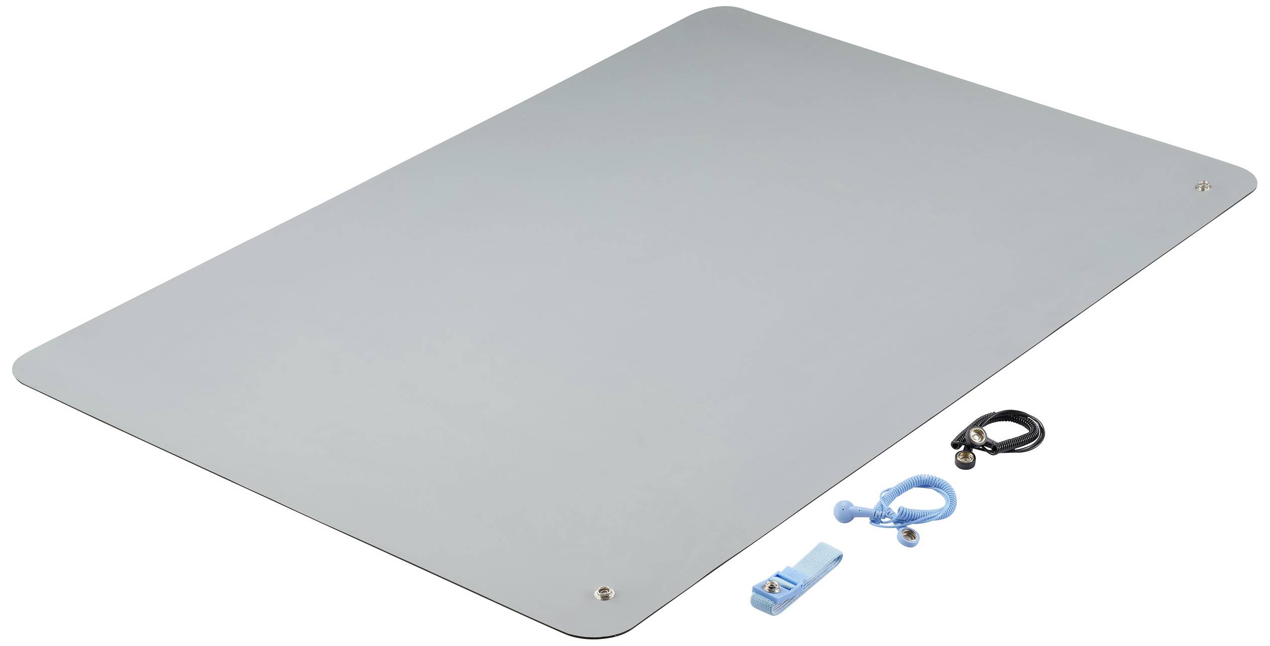 TRU COMPONENTS TC-12356320 Zestaw maty ESD szary (D x S x W) 900 x 610 x 2 mm 1 zest. - obrazek 1