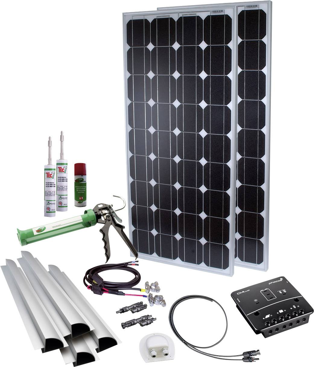 Phaesun Base Camp Three 600193 Zestaw solarny 200 Wp Zawiera regulator ładowania - obrazek 1