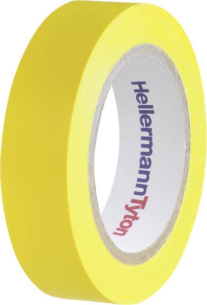 HellermannTyton HelaTape Flex 15 710-00102 Taśma izolacyjna HelaTape Flex 15 żółty (D x S) 10 m x 15 mm 1 szt. - obrazek 1