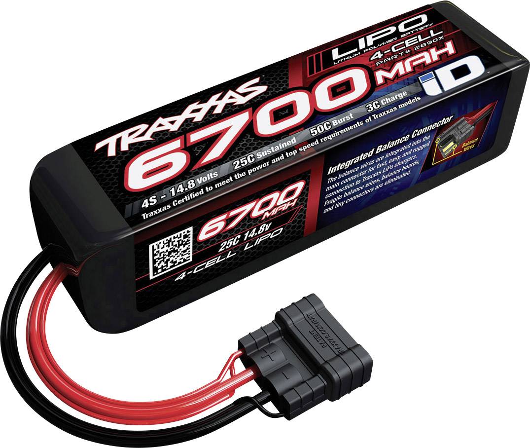 Pakiet akumulatorów (LiPo) 14.8 V 6700 mAh 25 C Traxxas Softcase Traxxas iD - obrazek 1