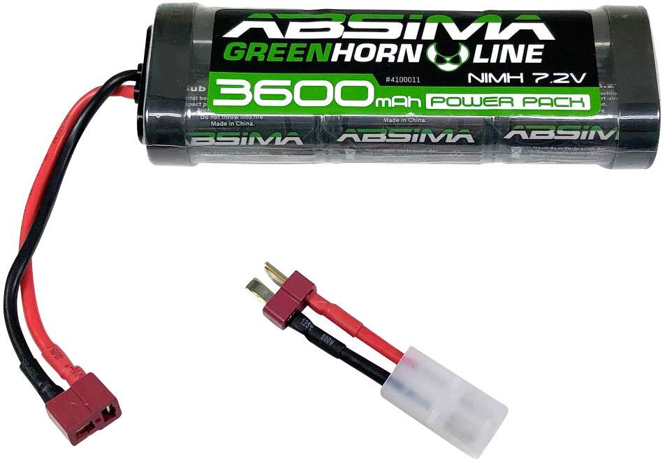 Pakiet akumulatorów (NiMH) 7.2 V 3600 mAh Absima Hardcase Gniazdo T, Gniazdo Tamiya - obrazek 1