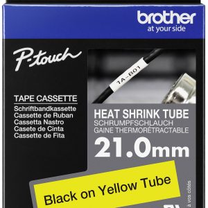 Brother HSE651E Taśma do nadruku termokurczliwa Kolor taśmy: żółty Kolor nadruku: czarny 21 mm 1.5 m Brother HSE651E Taśma do nadruku termokurczliwa Kolor taśmy: żółty Kolor nadruku: czarny 21 mm 1.5 m