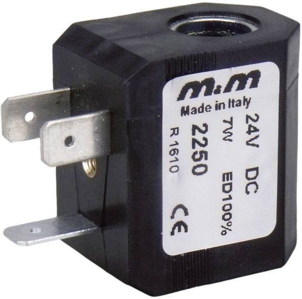 Cewka do elektrozaworów M & M International 2250, 24 V/DC, 7 W