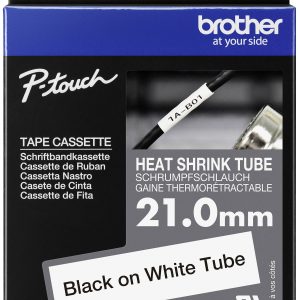 Brother HSE251E Taśma do nadruku termokurczliwa Kolor taśmy: biały Kolor nadruku: czarny 21 mm 1.5 m Brother HSE251E Taśma do nadruku termokurczliwa Kolor taśmy: biały Kolor nadruku: czarny 21 mm 1.5 m