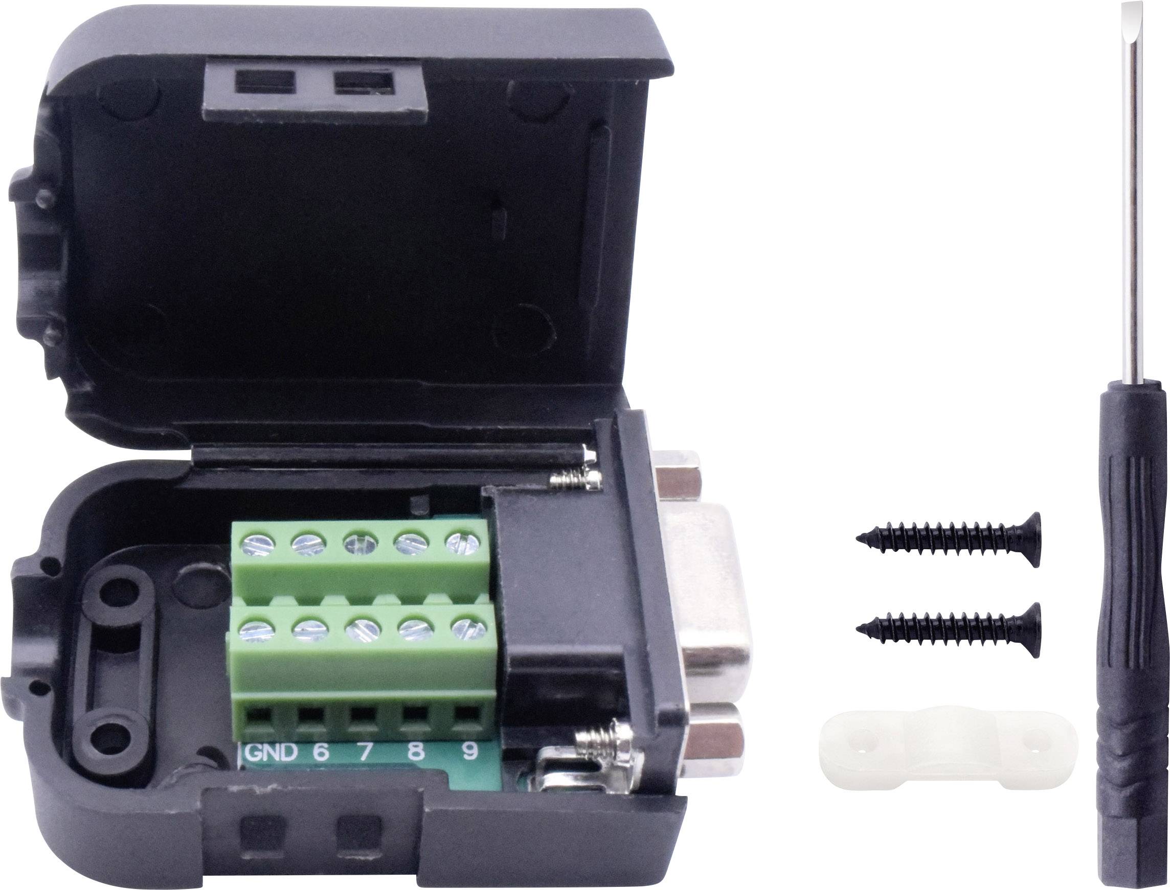 TRU COMPONENTS T1904C091 Złącze żeńskie do zabudowy D-Sub, rzędy: 2, styki: 9, 1 szt. - obrazek 1