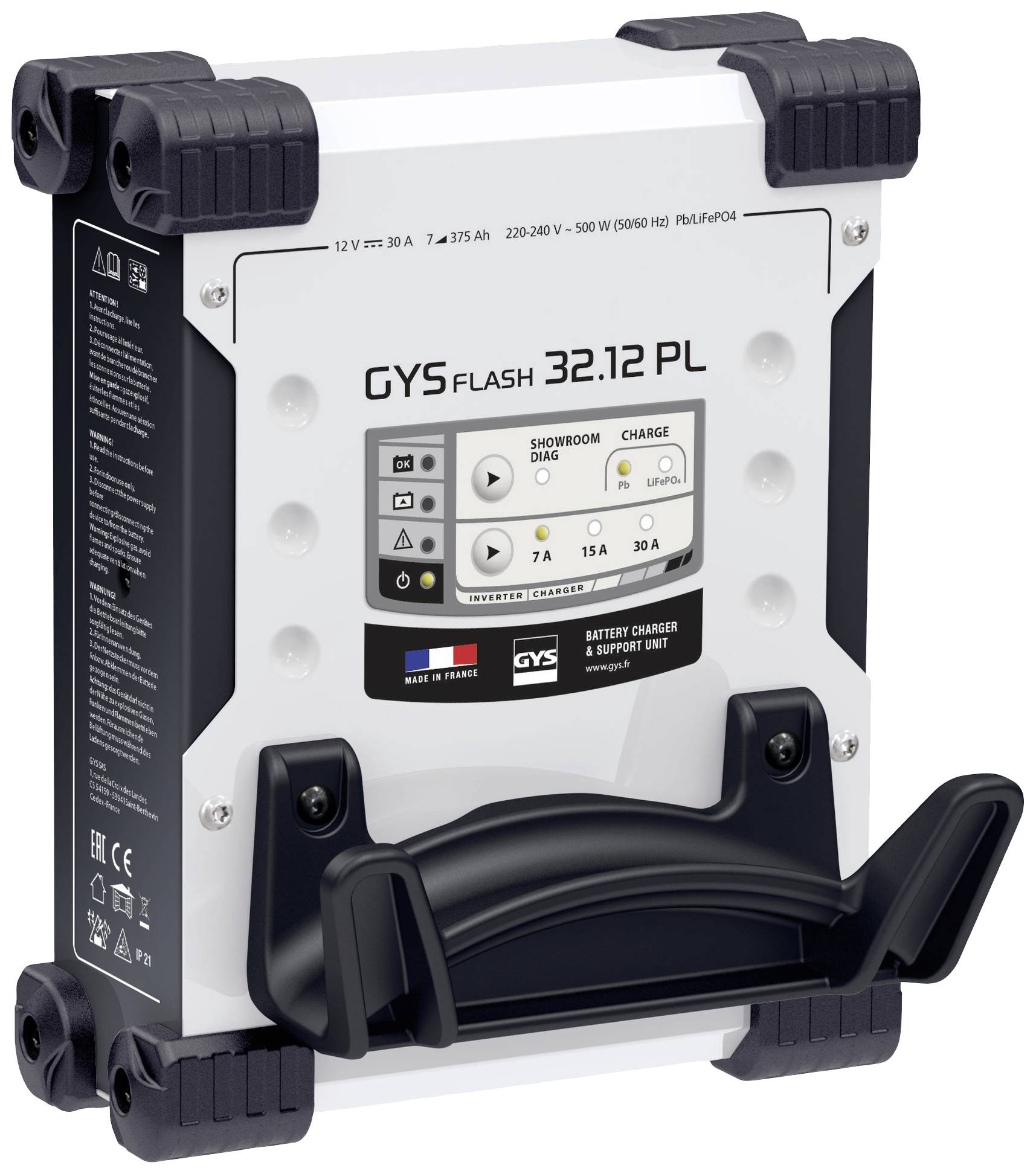 GYS GYSFLASH 32.12 PL 027381 Prostownik automatyczny 12 V 30 A - obrazek 1