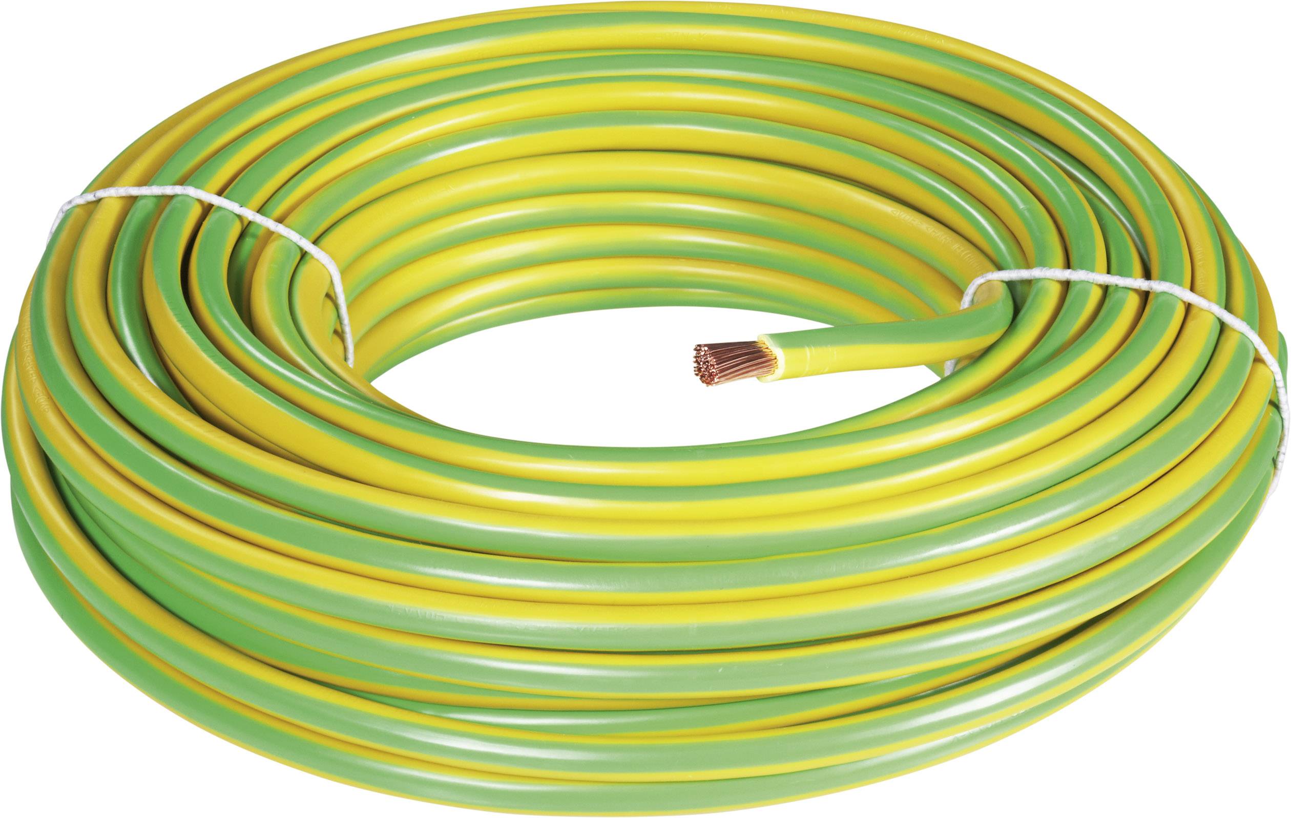 Kabel uziemiający BKL Electronic 1502034/25, 16 mm², 25 m, zielony, żółty - obrazek 1
