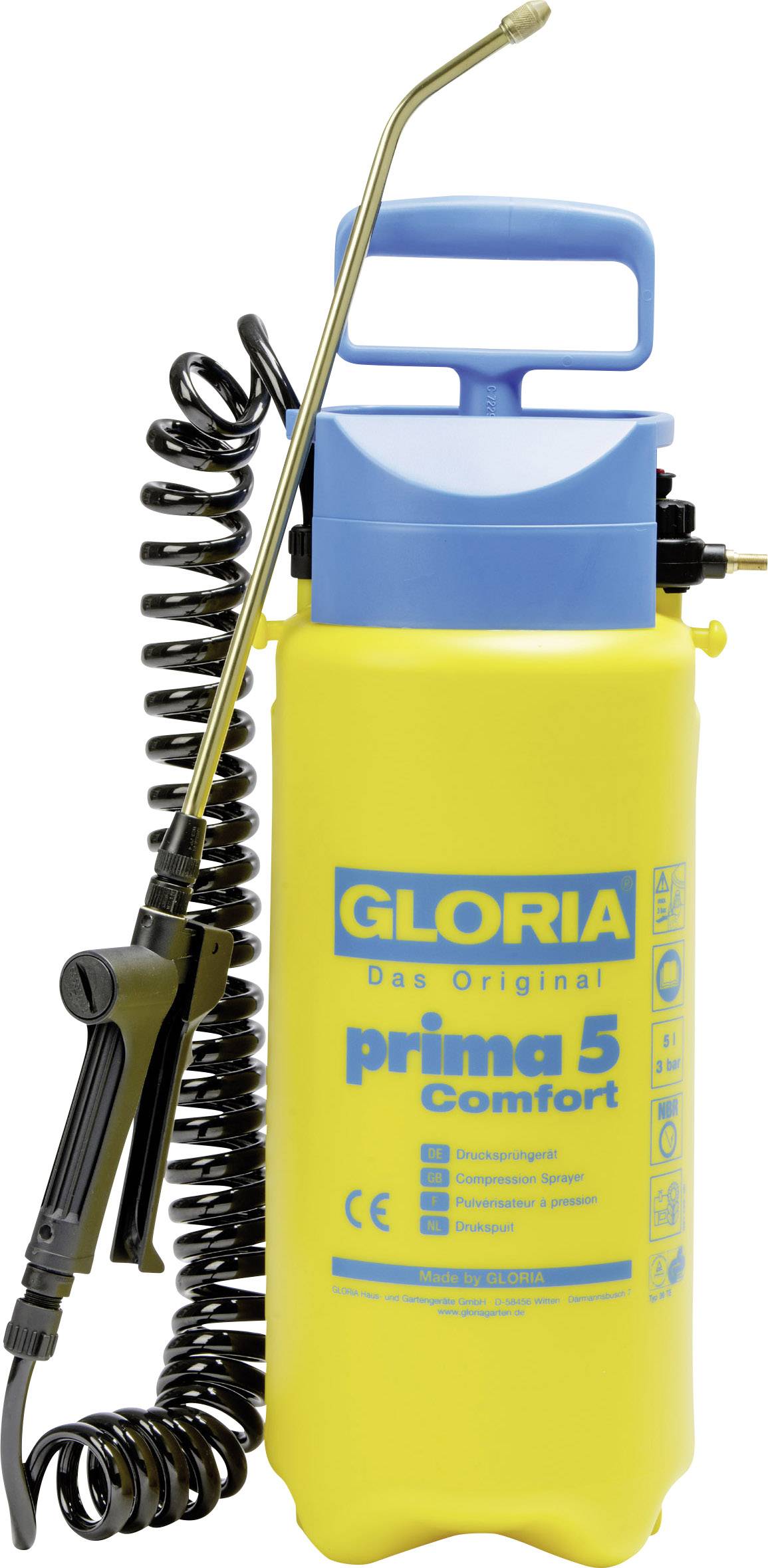 Opryskiwacz ciśnieniowy Gloria Haus und Garten prima 5 Comfort - obrazek 1