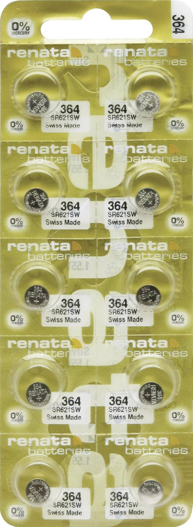 Ogniwo guzikowe 364 Renata 10 szt. 20 mAh - obrazek 1