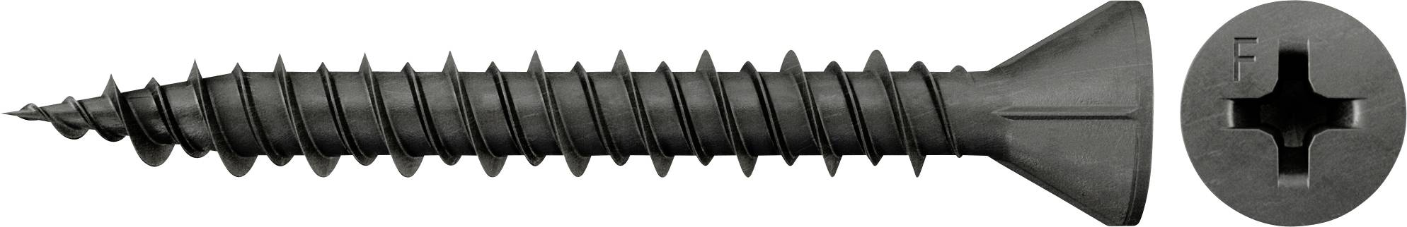 Fischer 665098 Wkręty do płyt gipsowo-włóknowych 3.9 mm 30 mm Krzyżakowy PH hartowany, fosforowany 1000 szt. - obrazek 1