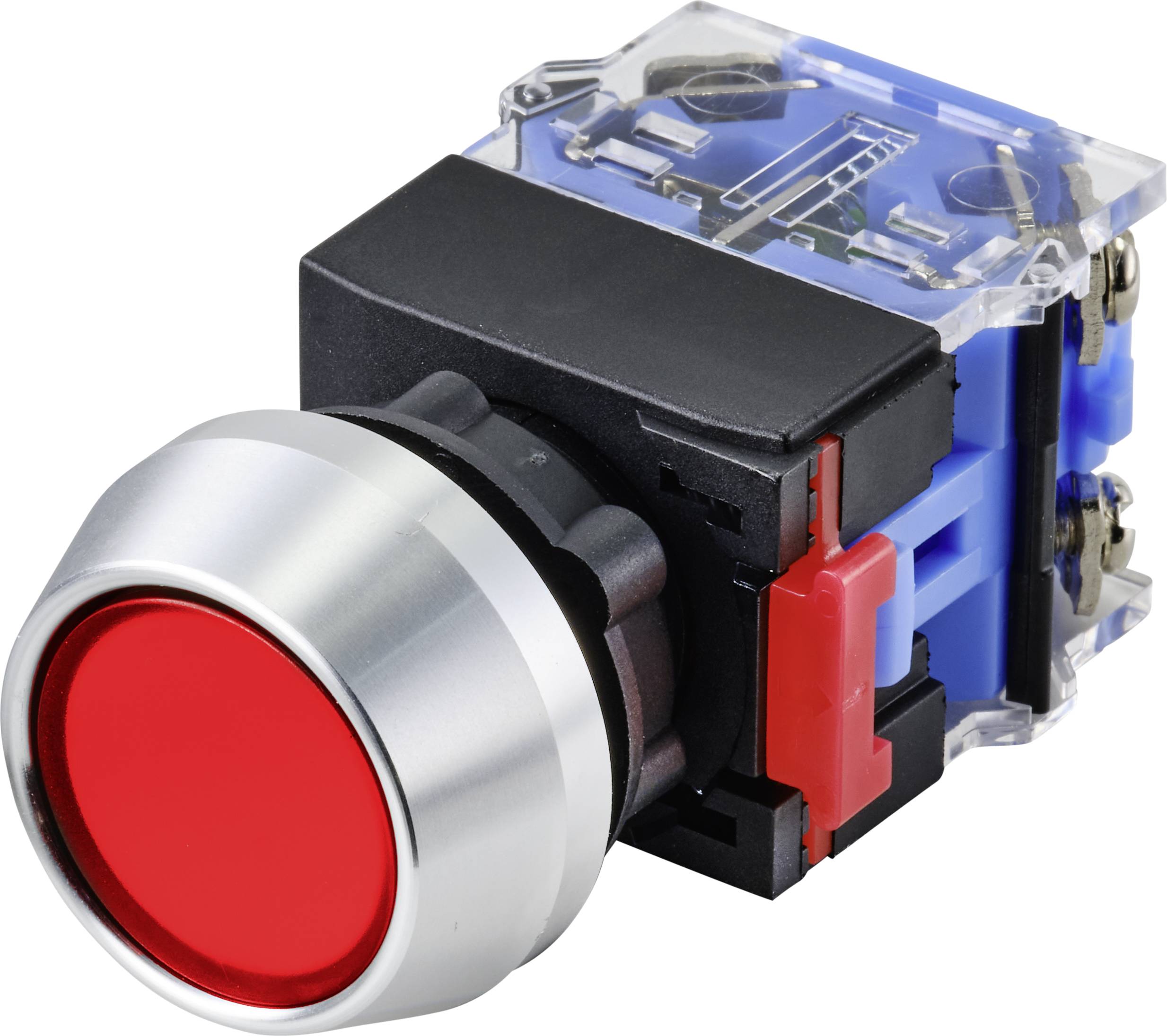TRU COMPONENTS TC-9428084 Przycisk LAS0-L-11/R, 22 mm, 250 V, 5 A, 1 szt. - obrazek 1