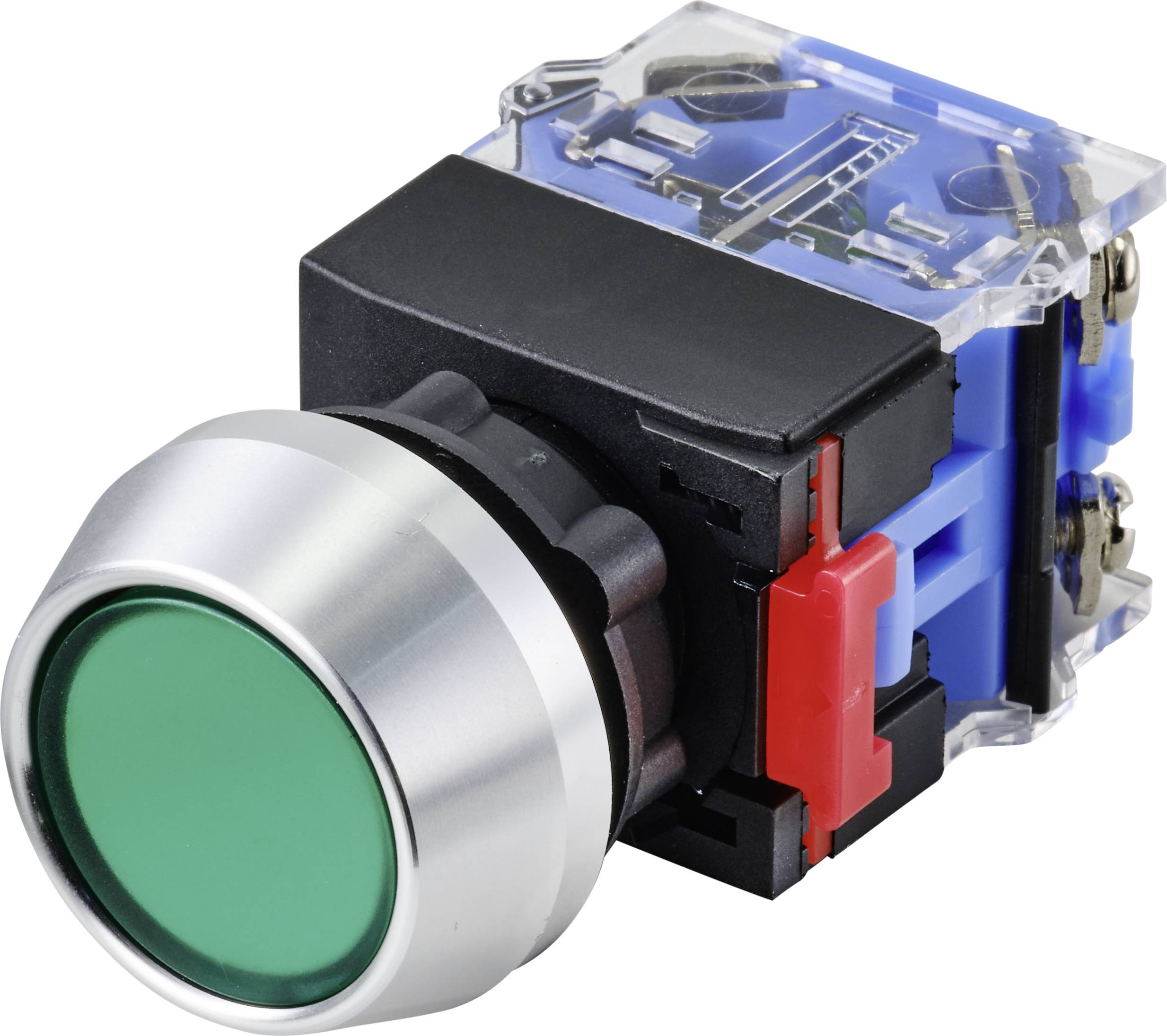 TRU COMPONENTS TC-9428088 Przycisk LAS0-L-11/G, 22 mm, 250 V, 5 A, 1 szt. - obrazek 1
