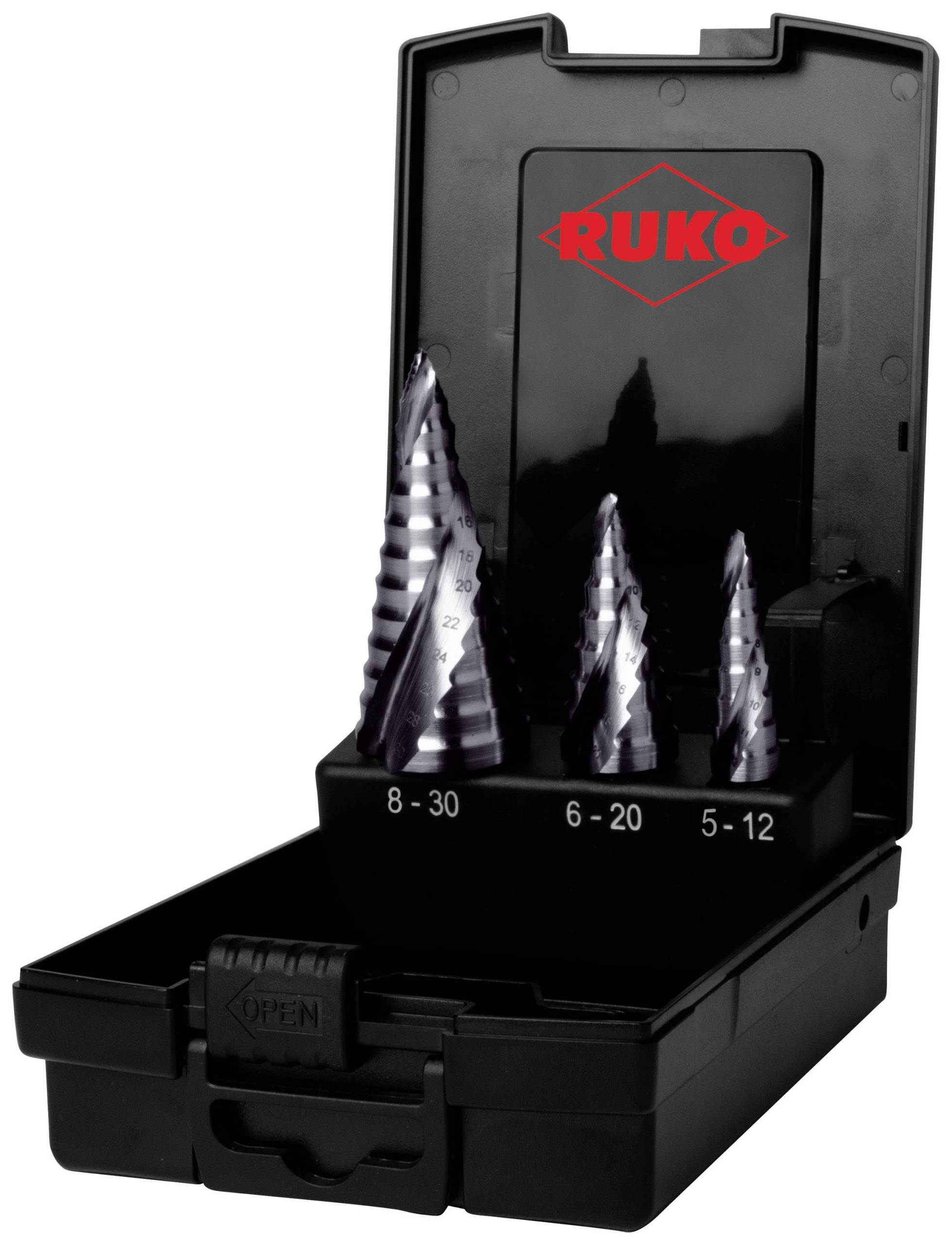 RUKO 101626PRO ULTIMATECUT HSS Zestaw wierteł stożkowych stopniowych 3 szt. 1 zest. - obrazek 1