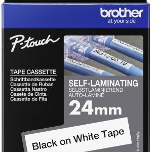 Brother TZESL251 Taśma do nadruku samolaminująca Kolor taśmy: biały Kolor nadruku: czarny 24 mm 8 m Brother TZESL251 Taśma do nadruku samolaminująca Kolor taśmy: biały Kolor nadruku: czarny 24 mm 8 m