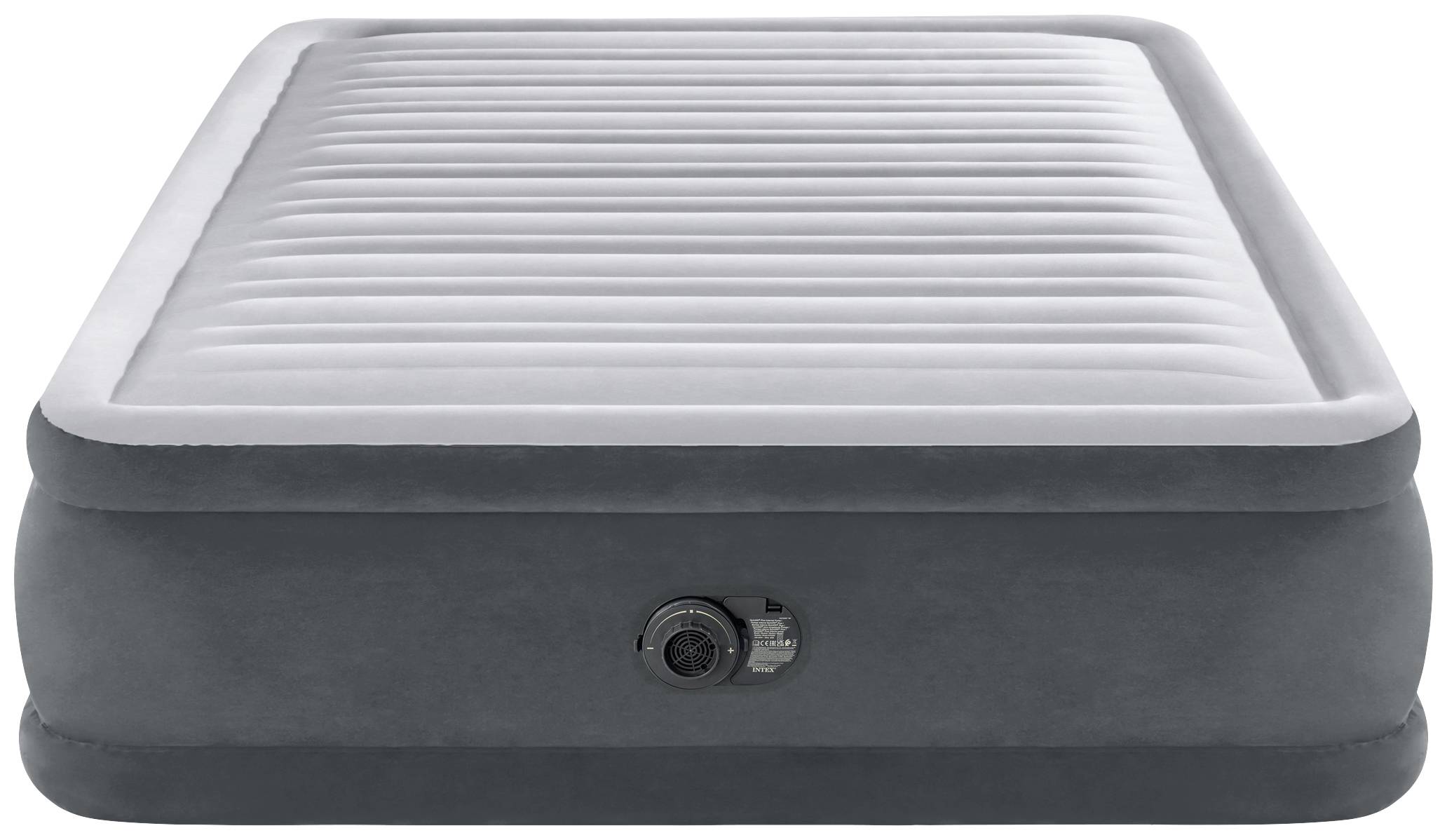 Intex 64414ND QUEEN COMFORT-PLUSH AIRBED Łóżko powietrzne (D x S x W) 203 x 152 x 46 cm szary - obrazek 1