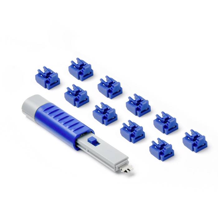 Smartkeeper Blokada portu RJ45 LAN NL03PKDB Zestaw 10-elementowy granatowy zaw. 1 klucz NL03PKDB - obrazek 1