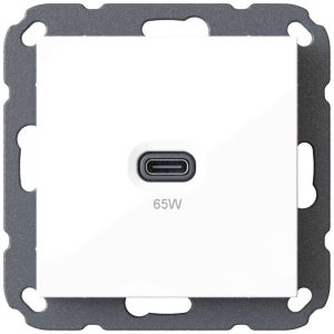 Ehmann 6560×0000 Gniazdo do ładowania USB biały Ehmann 6560×0000 Gniazdo do ładowania USB biały