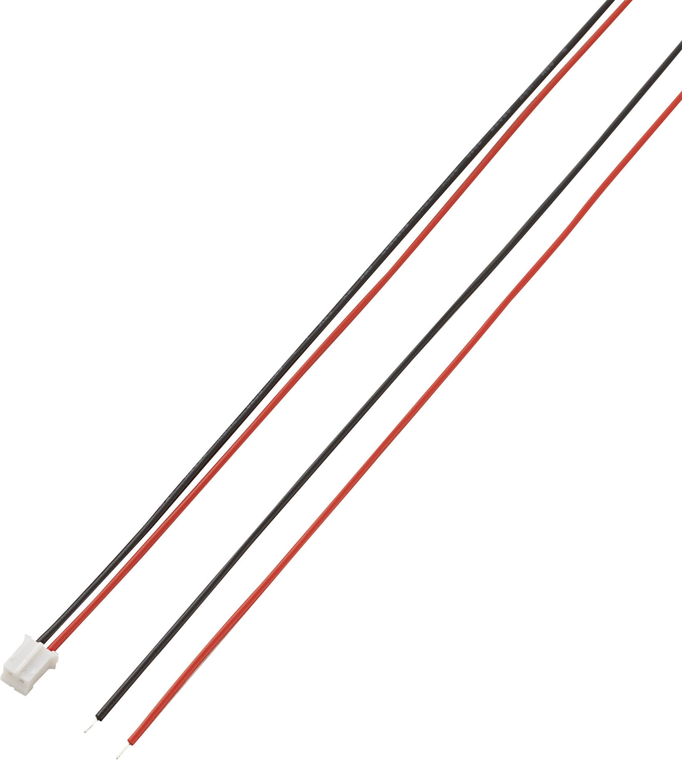 Przewód konfekcjonowany TRU COMPONENTS 546821, Ilość pinów 2, Wymiary siatki: 2 mm, 1 szt. - obrazek 1