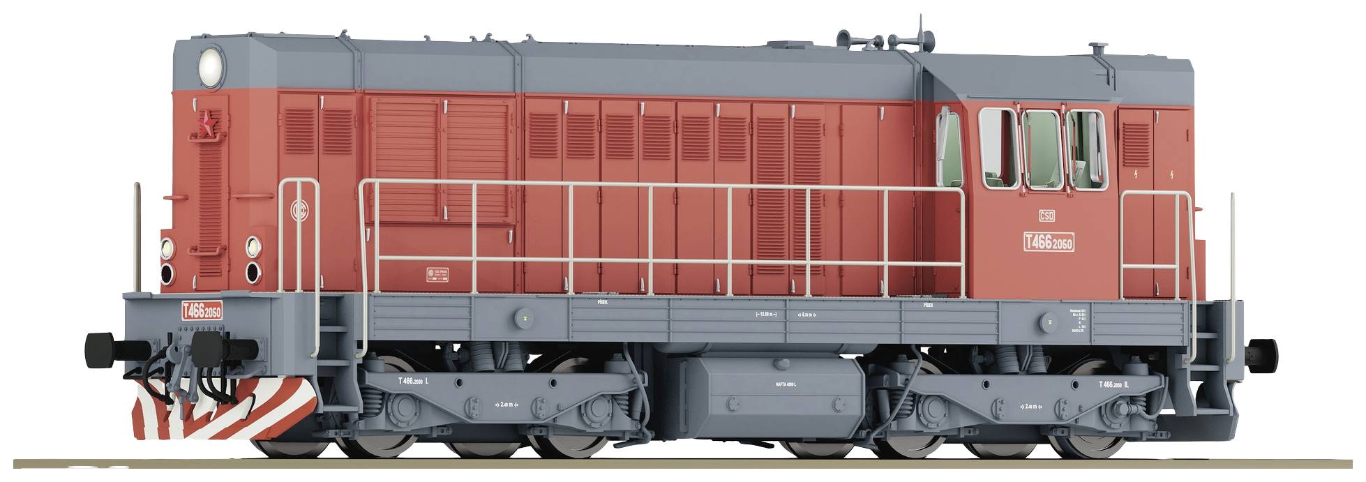 Lokomotywa diesel H0 Roco 7300003, Interfejs Analog DC, Długość ze zderzakami: 156 mm, Epoka: IV - obrazek 1