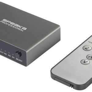 SpeaKa Professional SP-HDS-210 3 Porty Przełącznik HDMI UHD 8K @ 60 Hz, UHD 4K @ 120 Hz SpeaKa Professional SP-HDS-210 3 Porty Przełącznik HDMI UHD 8K @ 60 Hz, UHD 4K @ 120 Hz