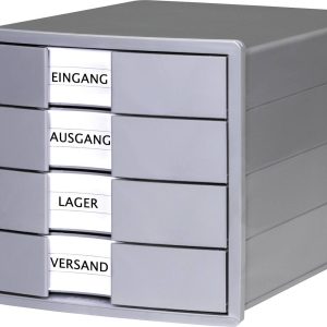 Szafka z szufladami HAN 10128-18 czarny DIN A4, DIN C4 Ilość szuflad: 4 Szafka z szufladami HAN 10128-18 czarny DIN A4, DIN C4 Ilość szuflad: 4