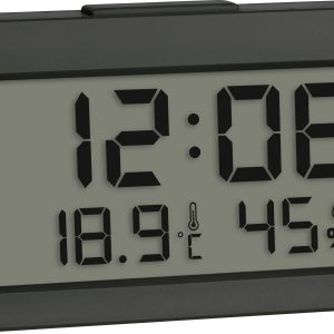 Budzik TFA Dostmann Digitaler Mini-Wecker mit Temperatur und Luftfeuchtigkeit 60.2045.10, szary Budzik TFA Dostmann Digitaler Mini-Wecker mit Temperatur und Luftfeuchtigkeit 60.2045.10, szary